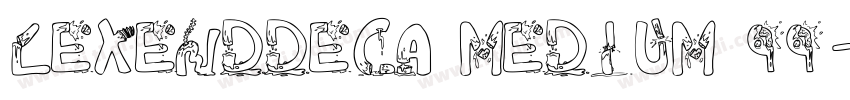 LexendDeca Medium 99字体转换